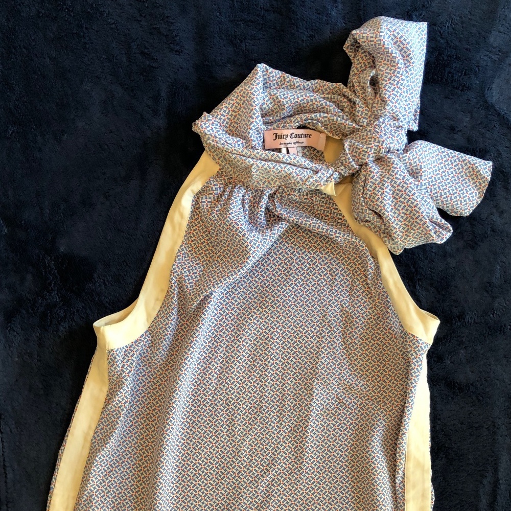 Juicy Couture Halter High-Neck Bow-Tie Blouse (P)